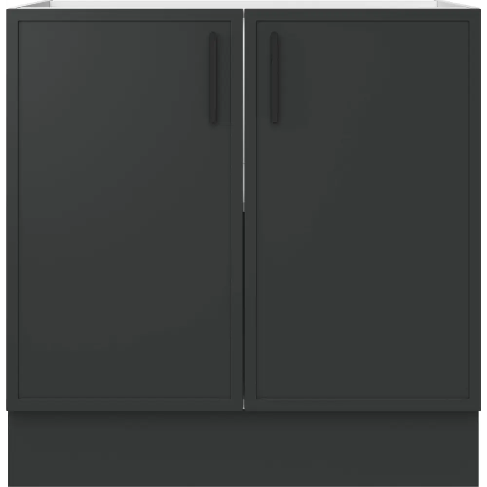 Кухонный шкаф напольный Неро Delinia 80x82.5x58 см МДФ цвет графит 86578026 STLM-2003424 - Вид №3