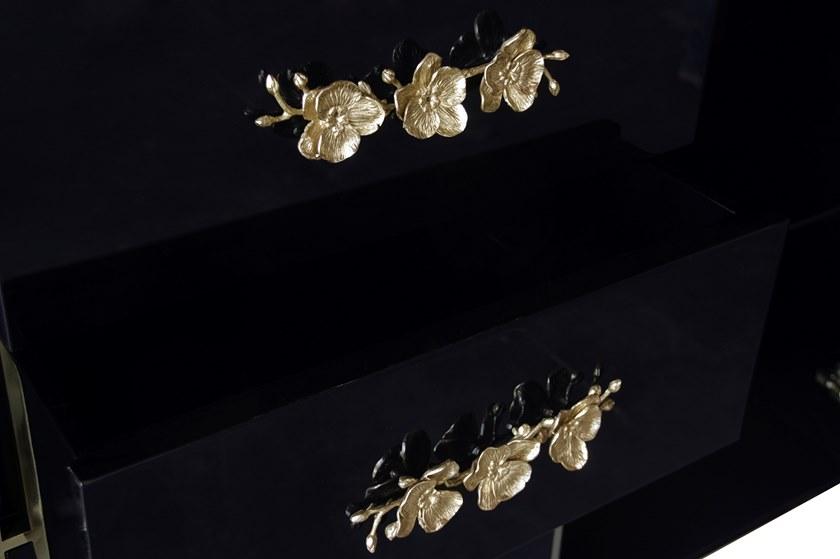 KOKET Лакированный комод из фанерованной древесины Orchidea sun-id-1404775 - Вид №3