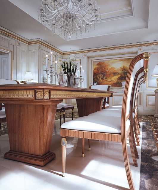 Regency5 Tifernoit Белый лакированный буазери в стиле регентства Soggiorno  - Вид №11