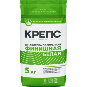 Шпаклёвка полимерная финишная Крепс 5 кг белый 82020645 STLM-2169247