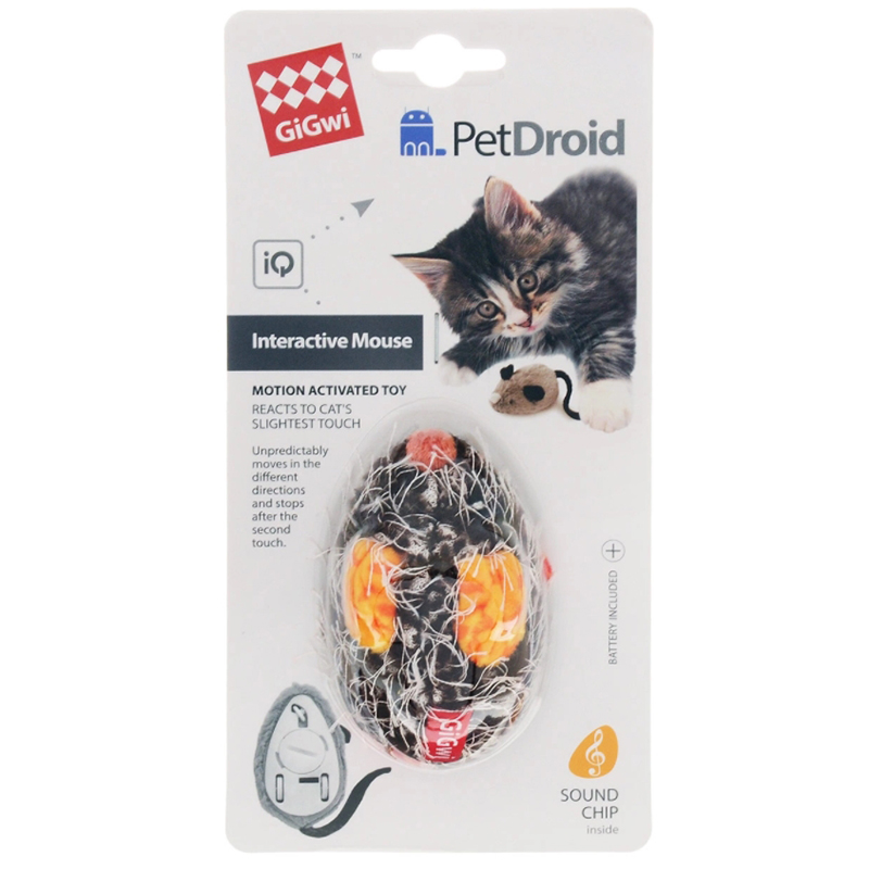 ПР0054442 Игрушка для кошек 75359 Интерактивная мышка GIGWI 