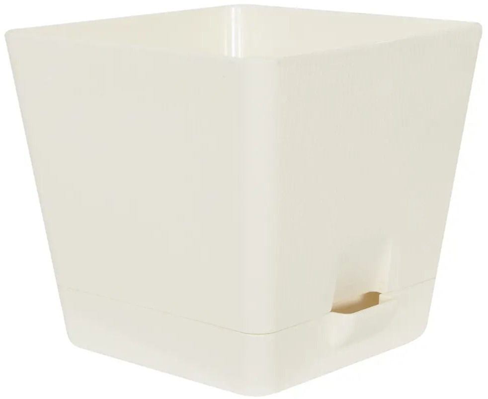 Горшок Le Parterre от ТЕК.А.ТЕК — кремовый пластиковый для растений с системой полива 14081796