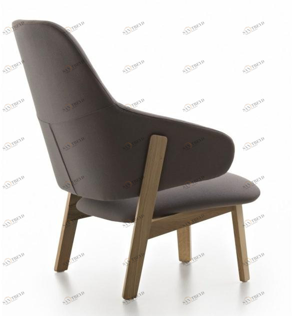 Huppé Кресло из дуба с высокой спинкой Wolfgang 4906 HUPPE