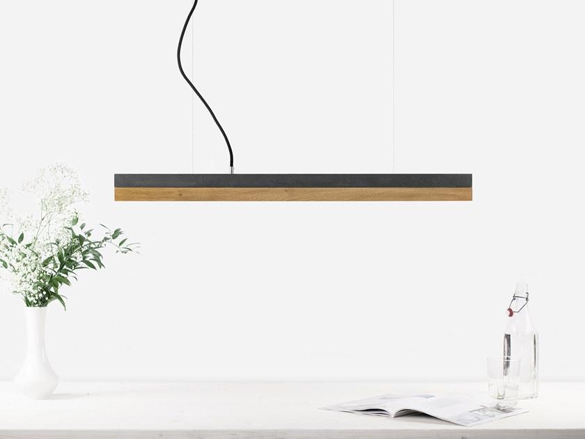 GANTlights Led подвесной светильник из бетона и дуба C sun-id-1375340 - Вид №1
