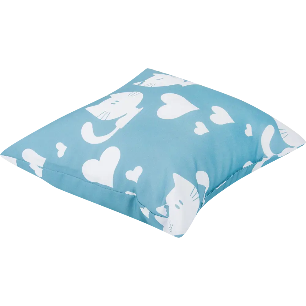 Подушка «Котик» 40х40 см цвет синий SEASONS STLM-2205700 - Вид №1