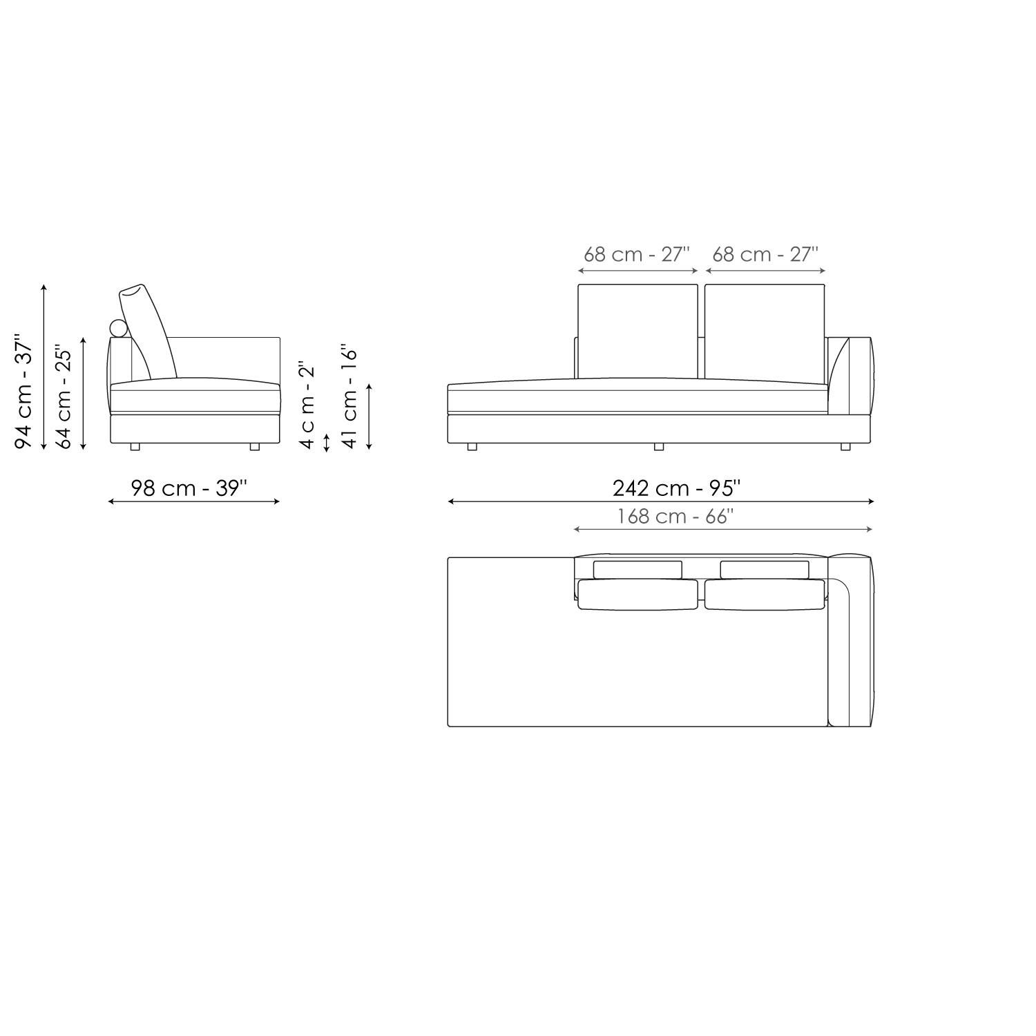 Ткань диван BONALDO LIAM ARCH-00067700 - Вид №38