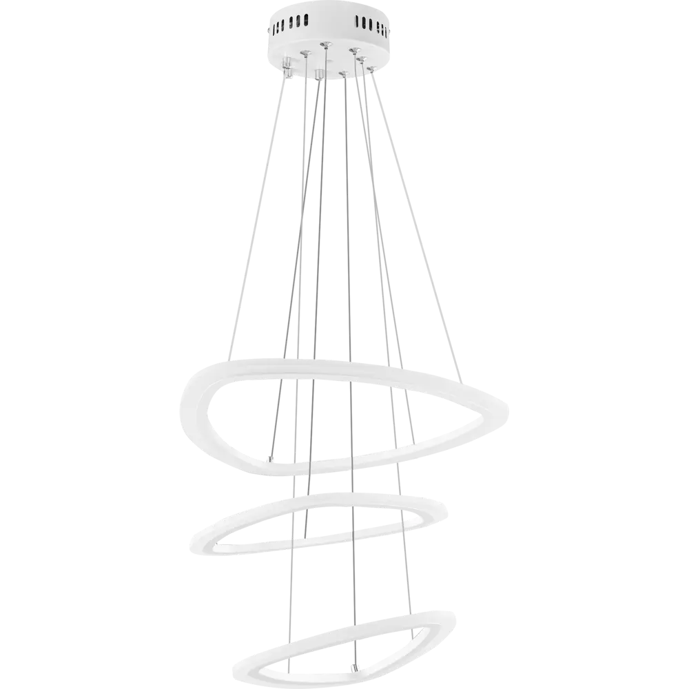Светильник подвесной светодиодный Escada 10208/3LED с пультом управления, 20 м², регулируемый белый свет, цвет белый STLM-2175858