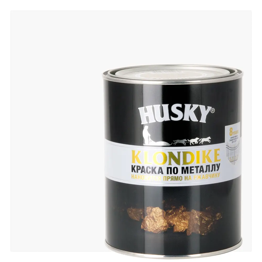 Краска по металлу Husky Klondike матовая цвет белый 0.9 л RAL 9003 STLM-2138295