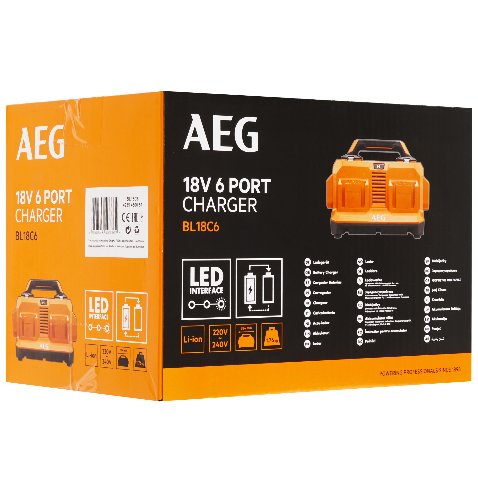 Зарядное устройство AEG BL18C6 PRO 18V 5480988 STDN-0073235 - Вид №7
