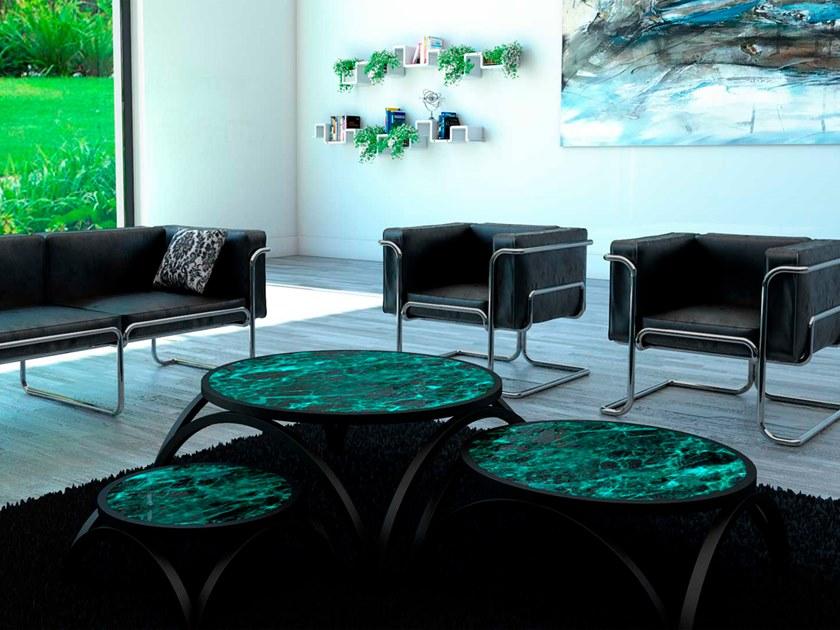 Prieto Studio Кожаный диван с алюминиевой конструкцией Lotus Lot002 - Вид №5