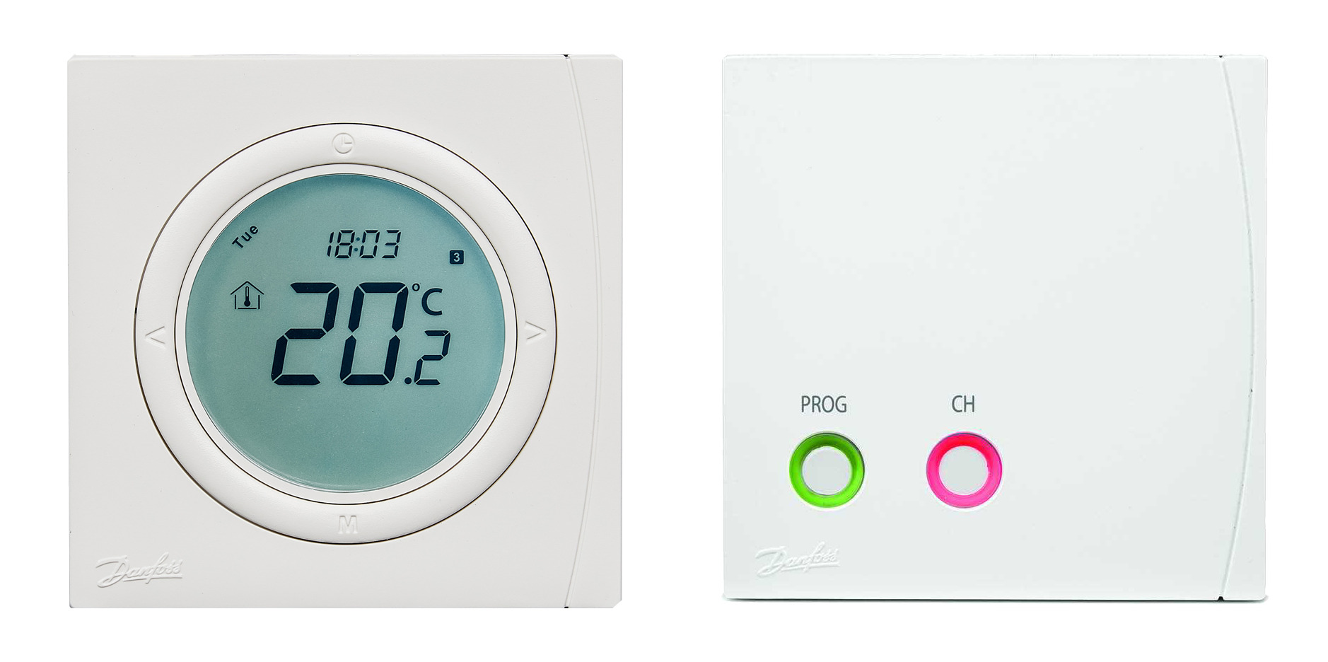 Danfoss Беспроводные термостаты RET2001RF + RX1-S термостат+ресивер 087N6474  - Вид №2