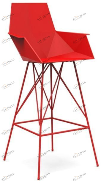 VONDOM Табурет садовый полипропиленовый с подлокотниками Faz sun-id-1352983