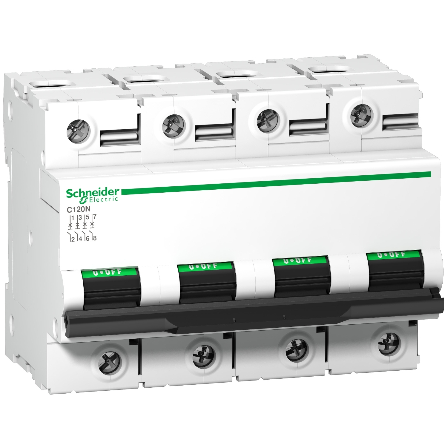 A9N18354 Автоматический выключатель Acti9 4P 100А (B) 10кА Schneider Electric Acti 9 