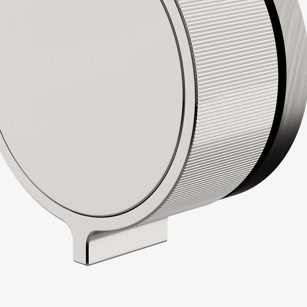 BVC14B Регулятор громкости серии Bond Tandem с двухцветной ручкой с гильошированными линиями Waterworks - Вид №1