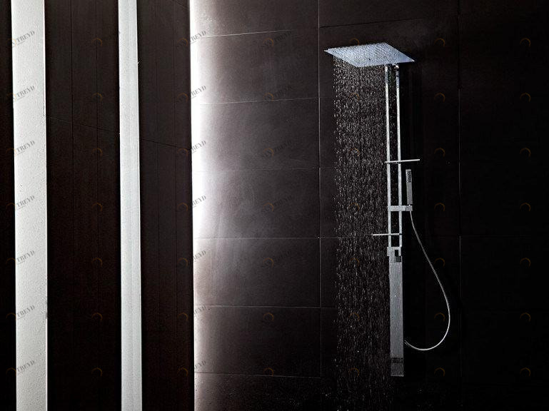 tender rain Настенная душевая стойка из латуни с ручным душем Jetto sun-id-1433119