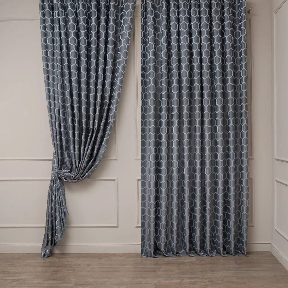 Ткань 1 м/п Prem Yang жаккард 290 см цвет серый TEX REPUBLIC STLM-2151656