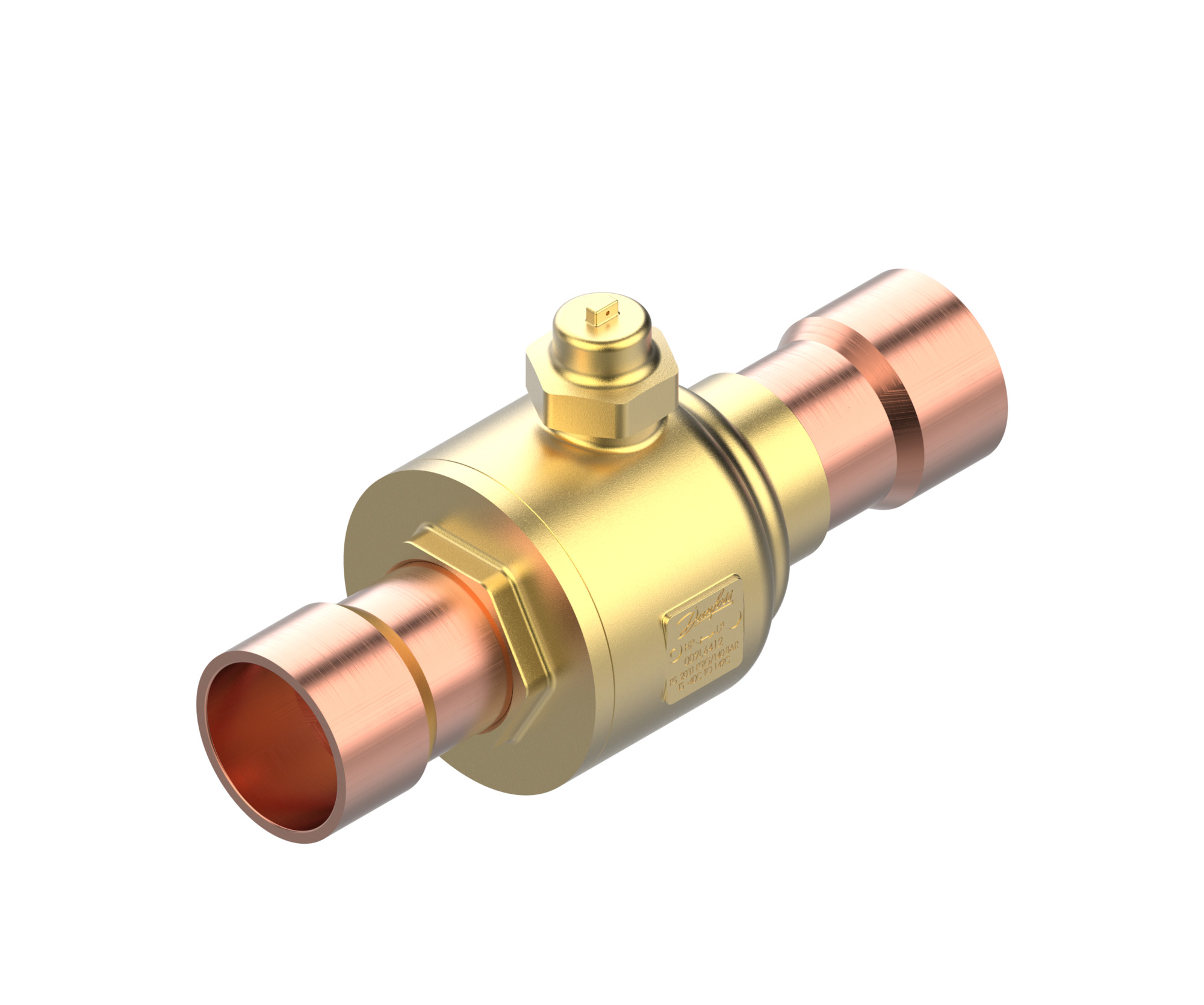 Danfoss GBCT — Запорные шаровые краны для CO2 140 бар GBCT 54s Кран шаровый 009L6456  - Вид №3