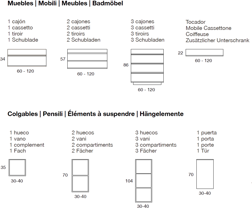 Fiora Мебель для умывальника из полиуретана с ящиками Making sun-id-1361742 - Вид №2