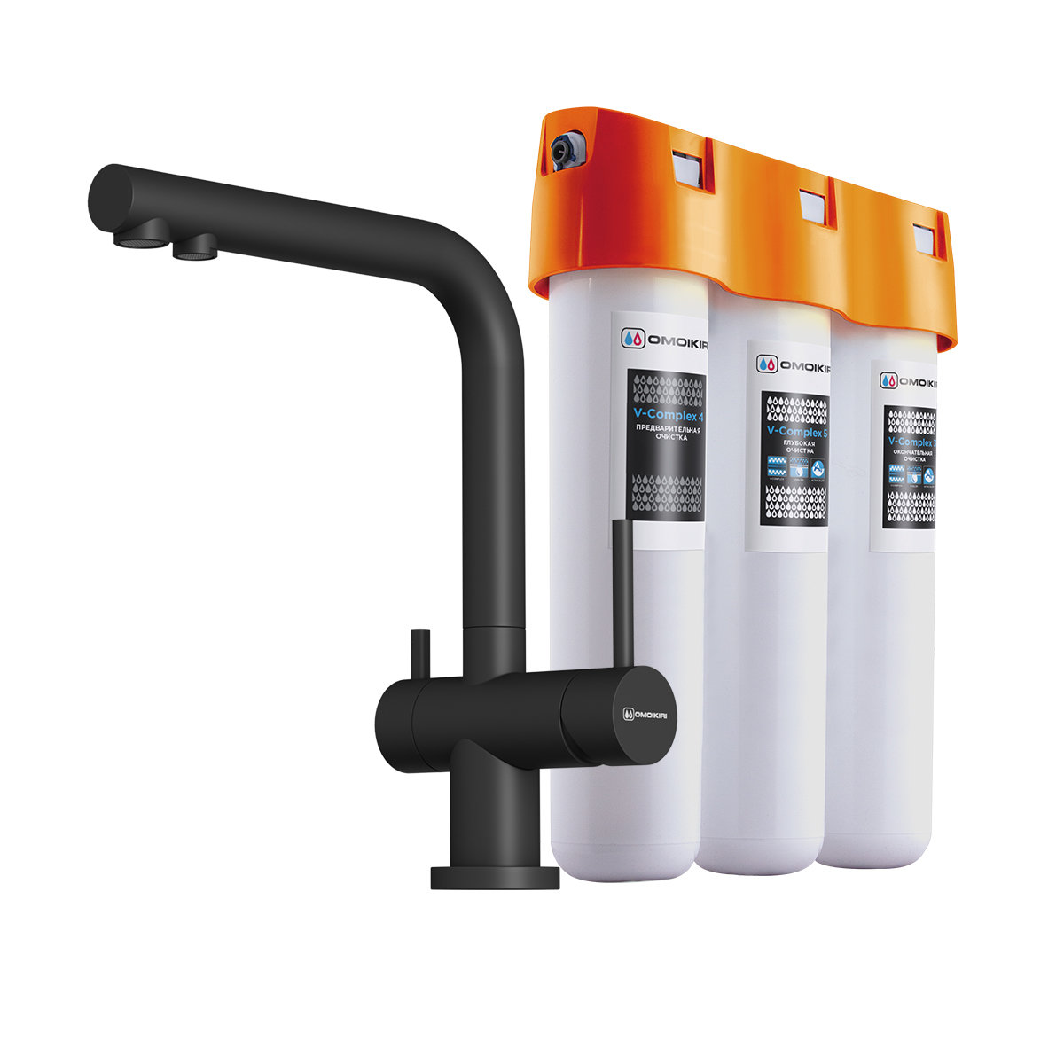 Смеситель для кухни Pure Drop lite + Nagano-P BL-P OMOIKIRI 4047.8028P