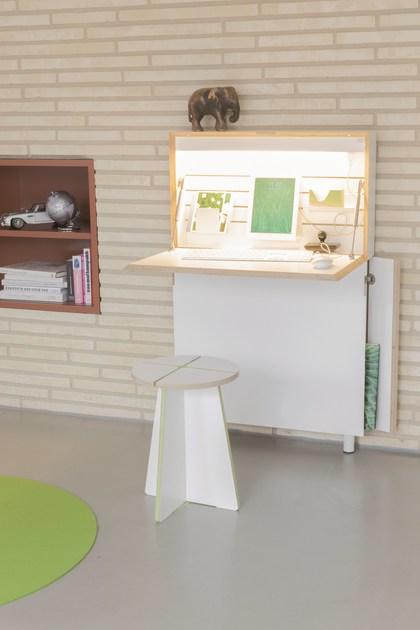 Müller Small Living Письменный стол из березы с откидными дверцами  Fl110  - Вид №13