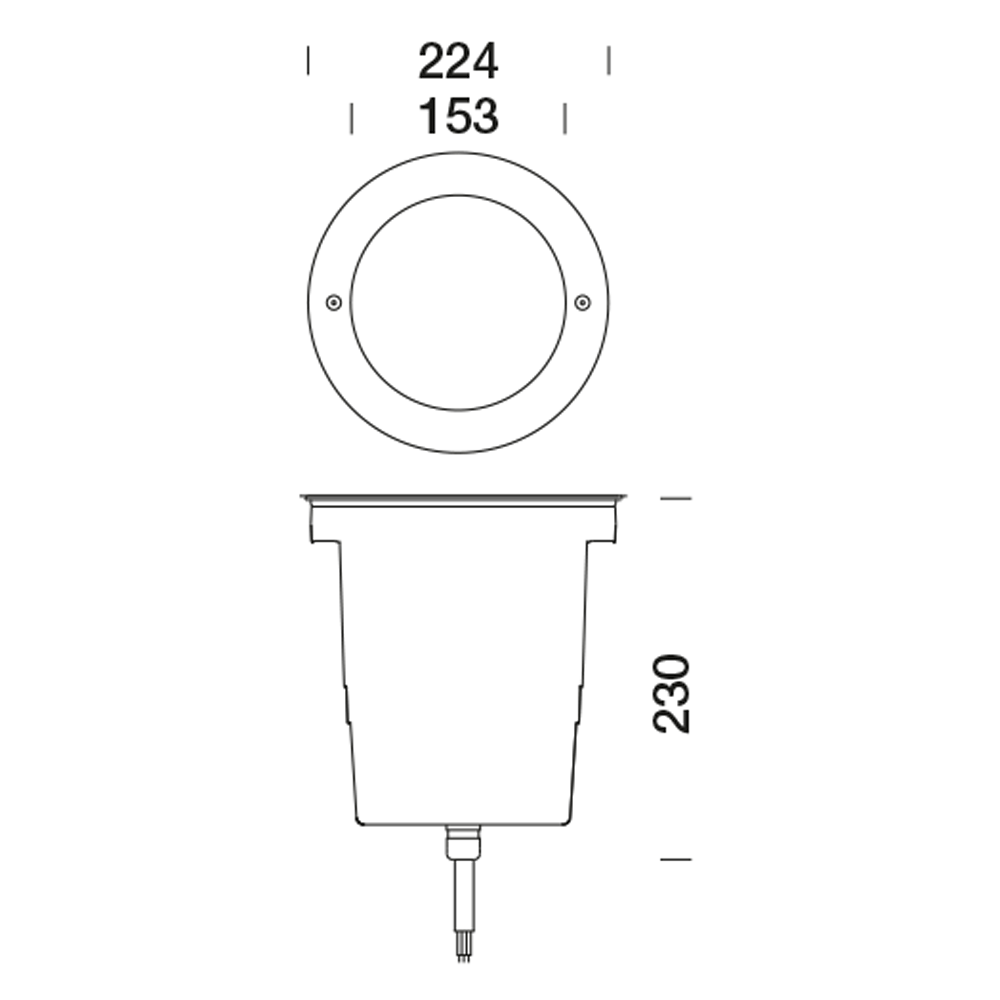 8061763 Встраиваемый в пешеходный пол Platek MEDIO Anello Inox  MEDIO C/W Stainless Steel Ring - LED 4000K 44°  - Вид №2