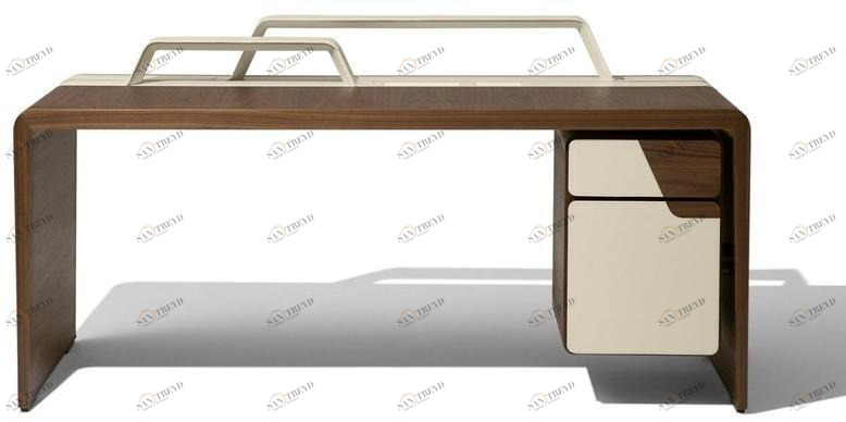 Giorgetti Прямоугольный стол с ящиками sun-id-1513462