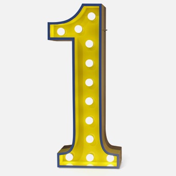 007023 Светильник цифра 1 Delightfull Graphic