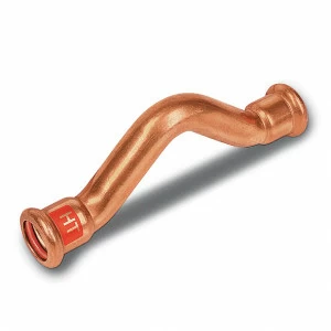 11208518 SANHA 12085 пресс-фитинг солн.,медь, обводное колено ВПр-ВПр 18 мм