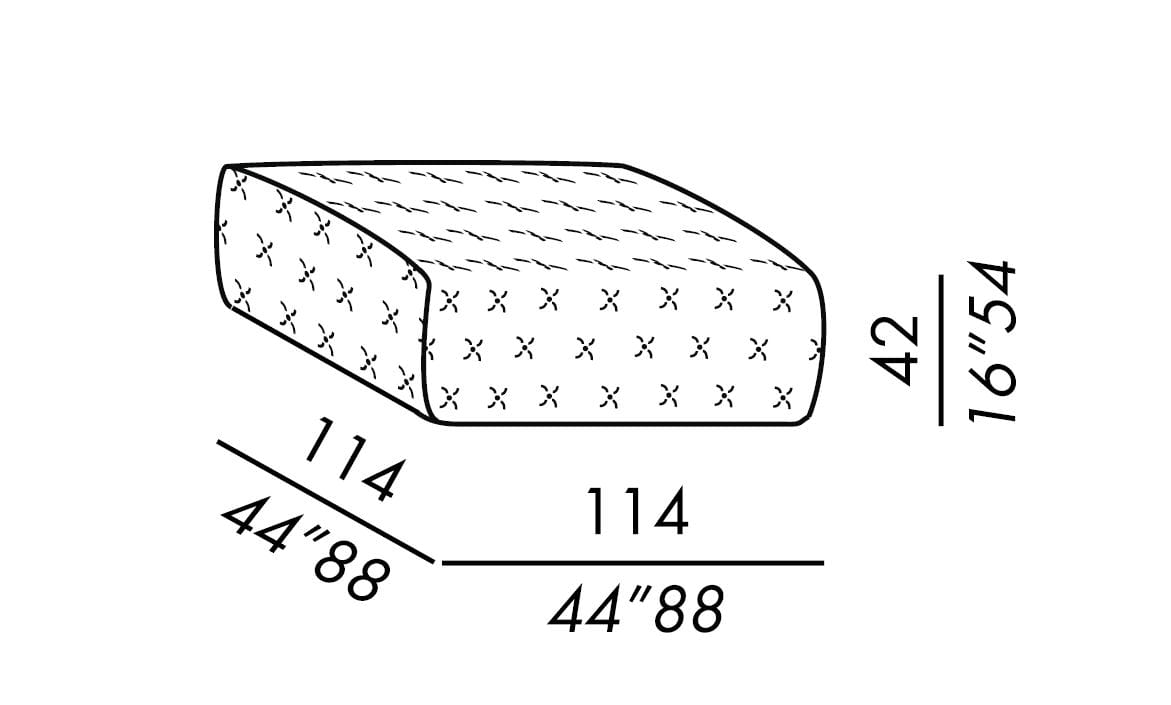 Оттоманка capitonné Meridiani Norton ARCH-00018586 - Вид №1
