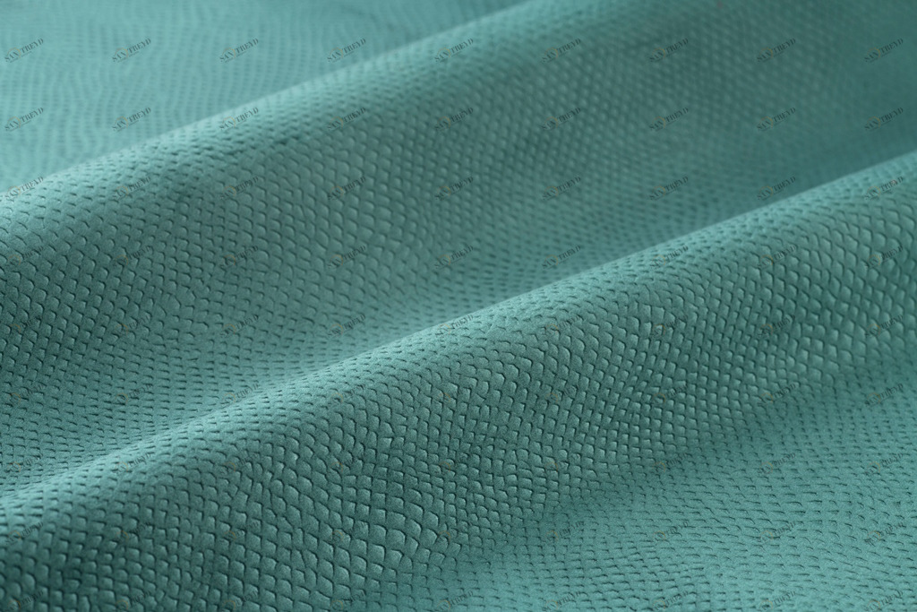 COLORISTICA Ткань мебельная  Микровелюр  NEWGatsby Бирюзовый / зеленый Gatsby col.13