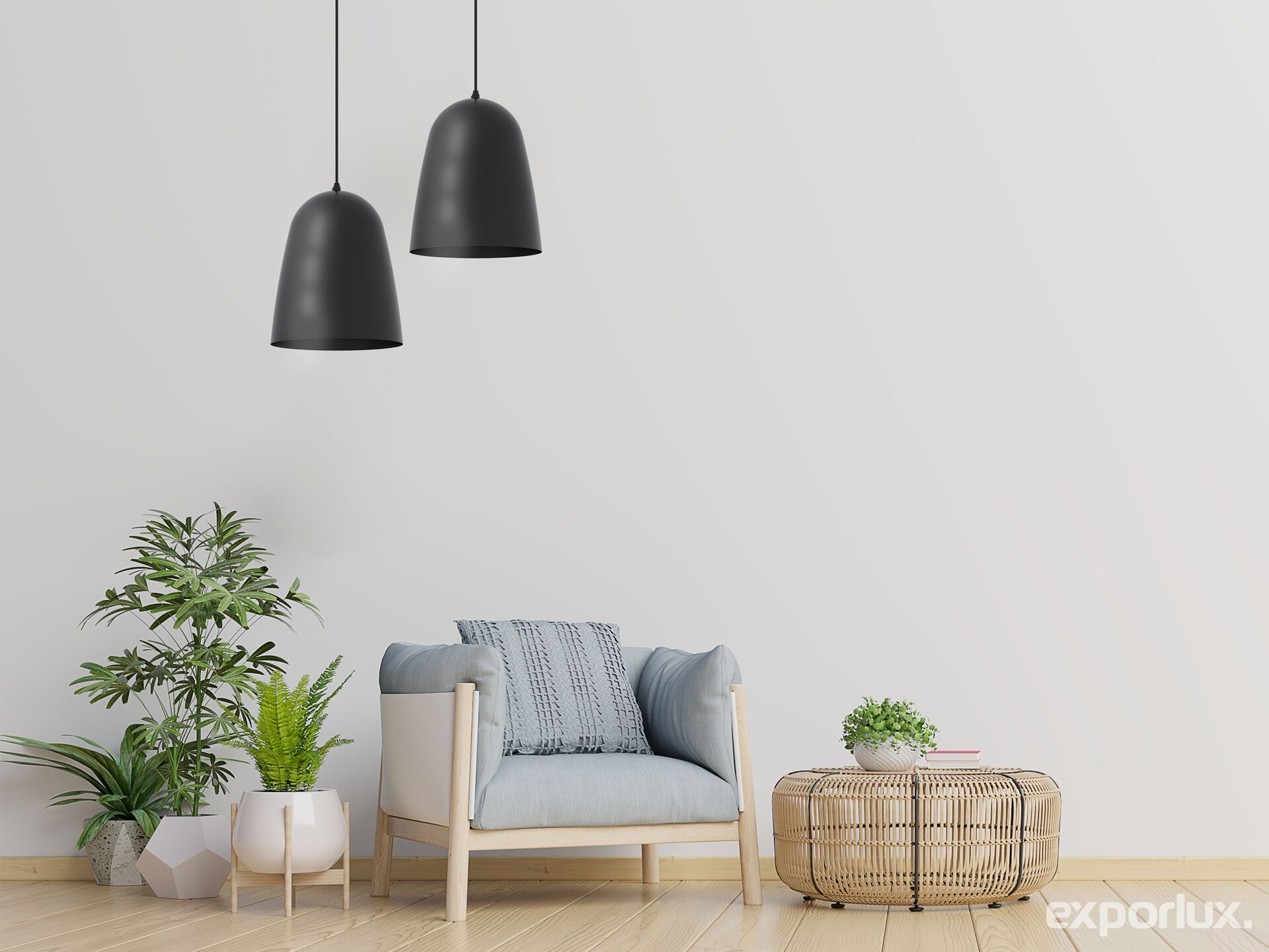 Алюминиевый подвесной светильник Exporlux DOME SU ARCH-00103041