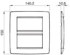 GEWISS Отделочная плита из технополимера Serie civili sun-id-1378576 - Вид №16