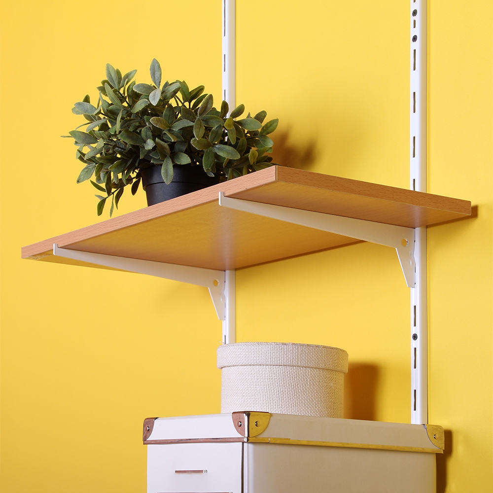 Кронштейн к стеновым стойкам , 165x6x70 мм, белый LJPS0492 Public Steel Россия  - Вид №1