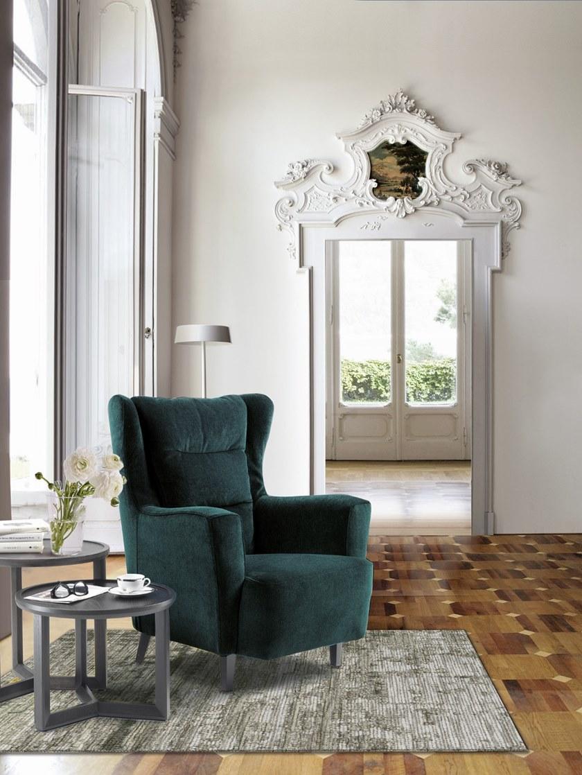 Marac Кресло с обивкой из ткани с подлокотниками Clara sun-id-1484009 - Вид №1