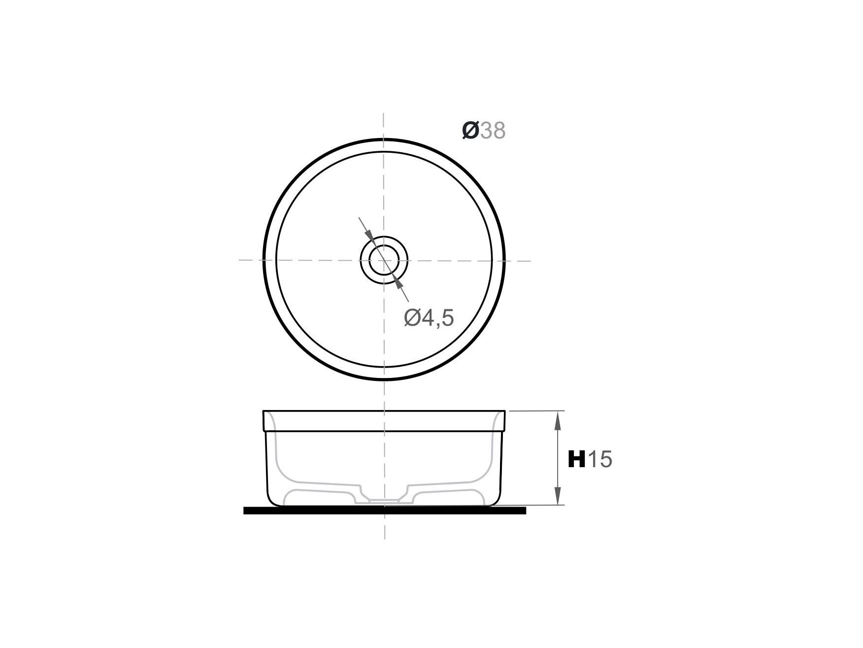 Мраморная столешница круглый умывальник Inbani HERITAGE38 ARCH-00000678 - Вид №4