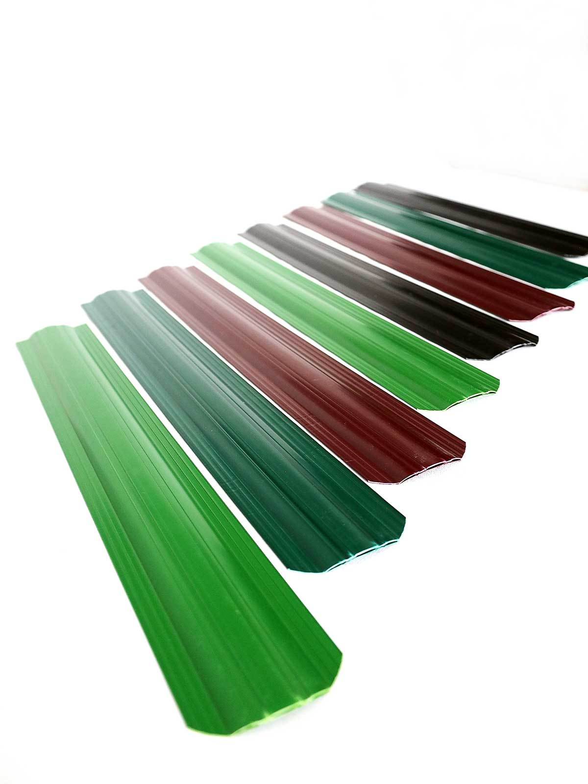 Штакетник пластиковый терракот RAL 3011 ГеоПластБорд GPBST-159 - Вид №7