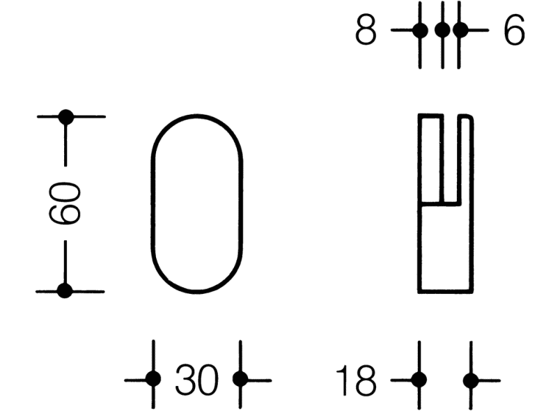 477.01B100 держатель зеркала HEWI Edition matt | Polyamid  - Вид №5
