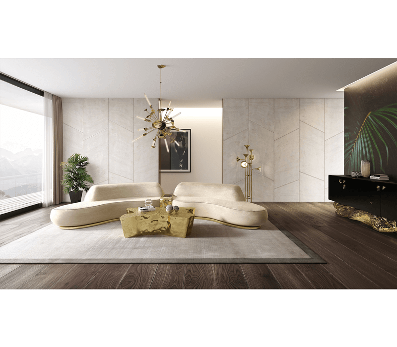 0-146 Золотой центральный стол Eden Boca Do Lobo  - Вид №25