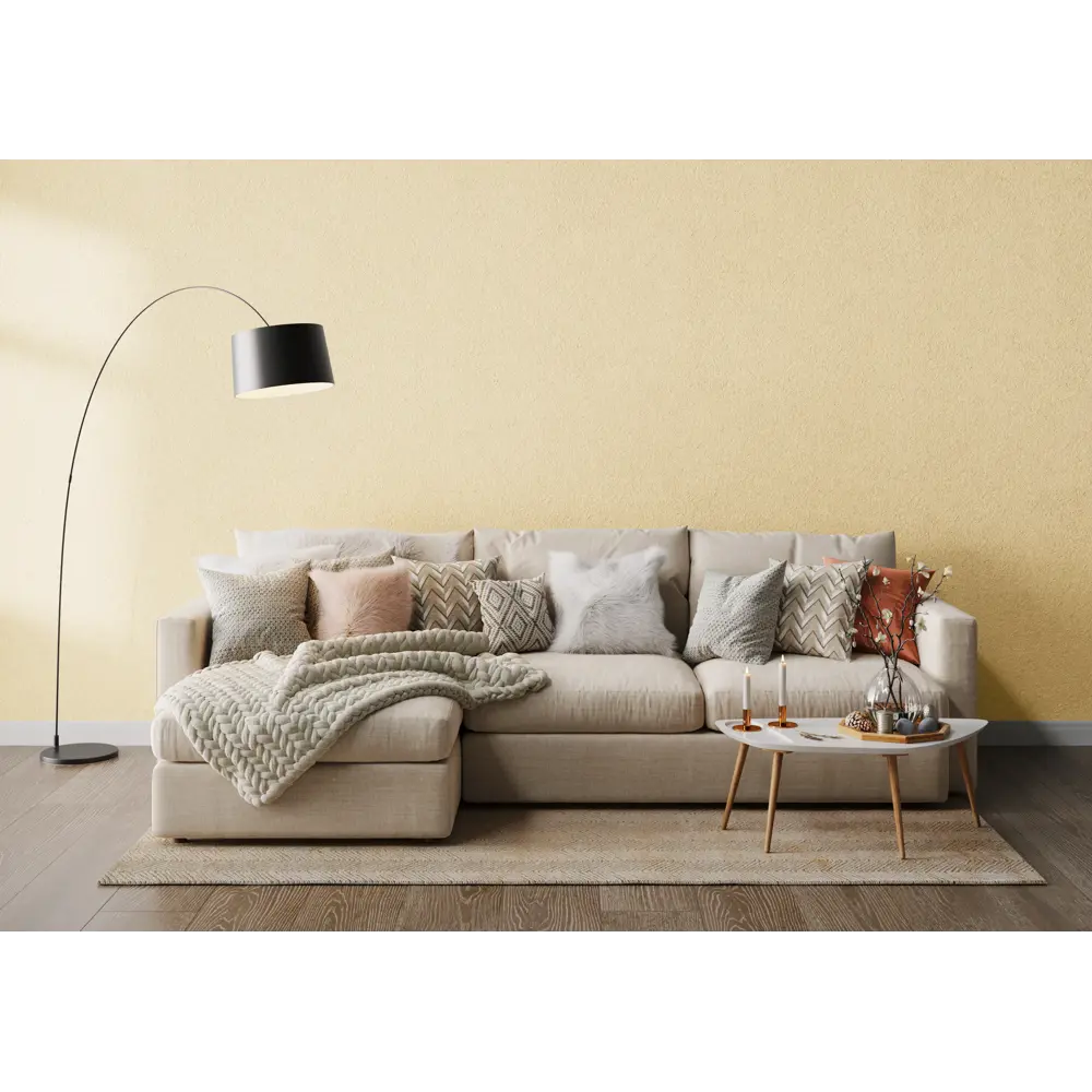 Жидкие обои Paritet Шёлк 15 0.9 кг цвет жёлто-песочный STLM-2036527 - Вид №4