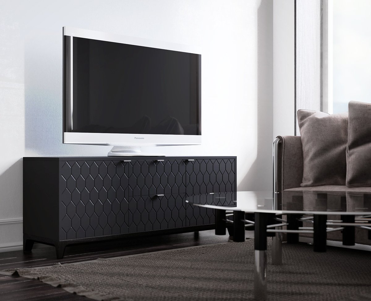 Тумба под телевизор с ящиками венге Case THE IDEA  210254 Венге  - Вид №3