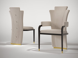 Бархатное кресло с подлокотниками и без них