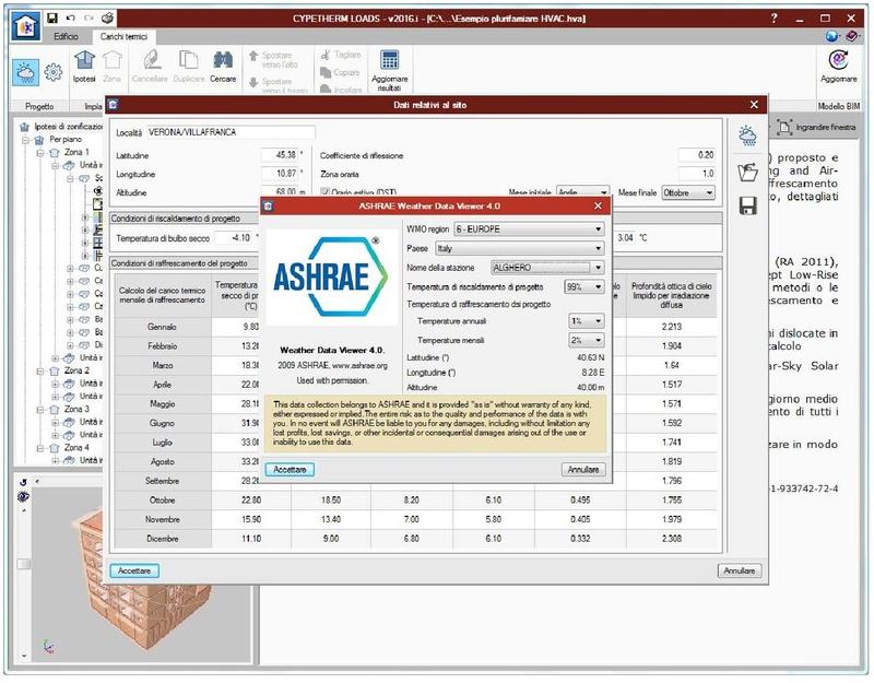 ATH ITALIA software Расчет тепловых нагрузок на отопление и охлаждение Cypetherm sun-id-1381325 - Вид №1
