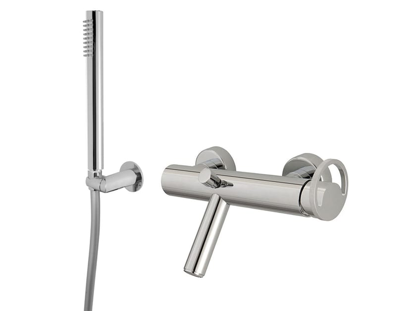 Настенный смеситель для ванны с 3 отверстиями и переключателем QD Magistro Lab Smile ARCH-00049920