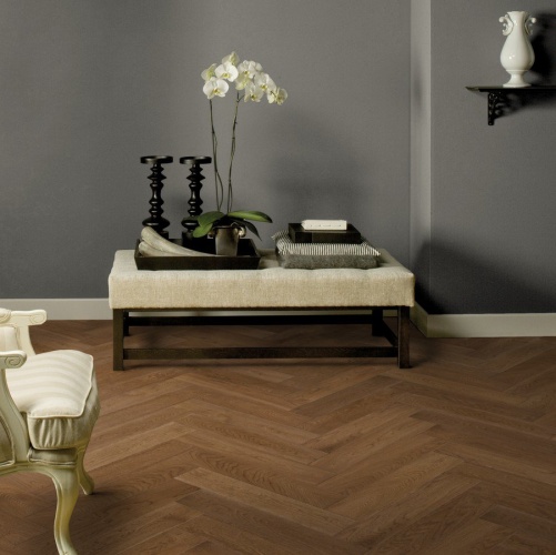 Паркет Ёлка Solidfloor New classic Шантильи Дуб Натур с брашью (Текстурированная) 610х122 мм 1195080 - Вид №26