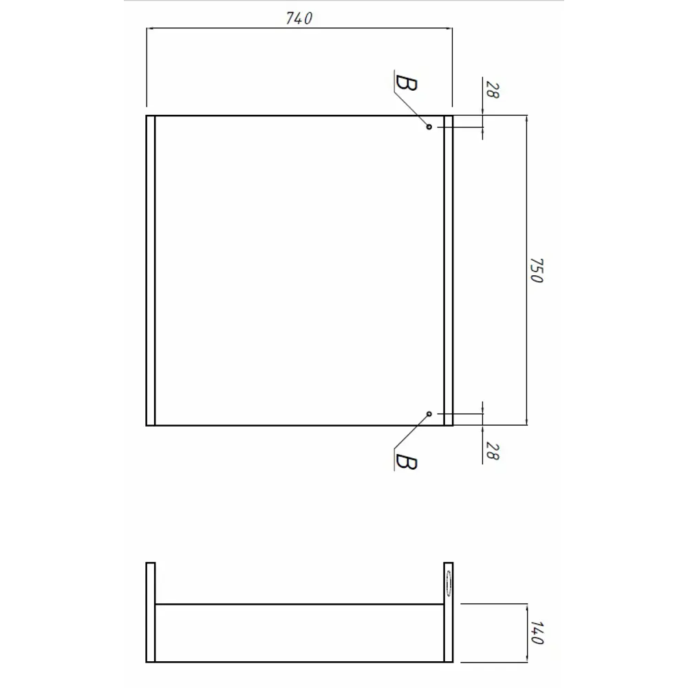 Зеркало Руан с подсветкой 75x63.2 см цвет белый 84513144 STLM-2053091 Santreyd - Вид №9