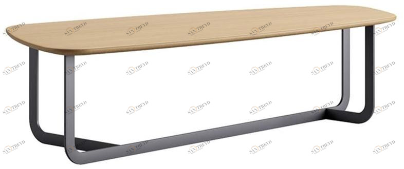 Ersa Прямоугольный журнальный столик из фанерованной древесины sun-id-1398923