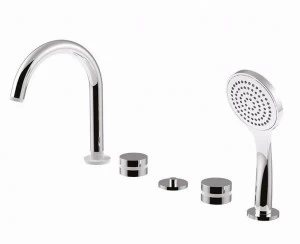 Rubinetteria Giulini Комплект для ванны на 5 отверстий с ручным душем Myring Fmr0160