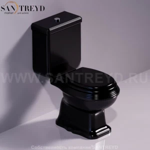 AR822NERO Бачок для унитаза Черный Simas Arcade Италия