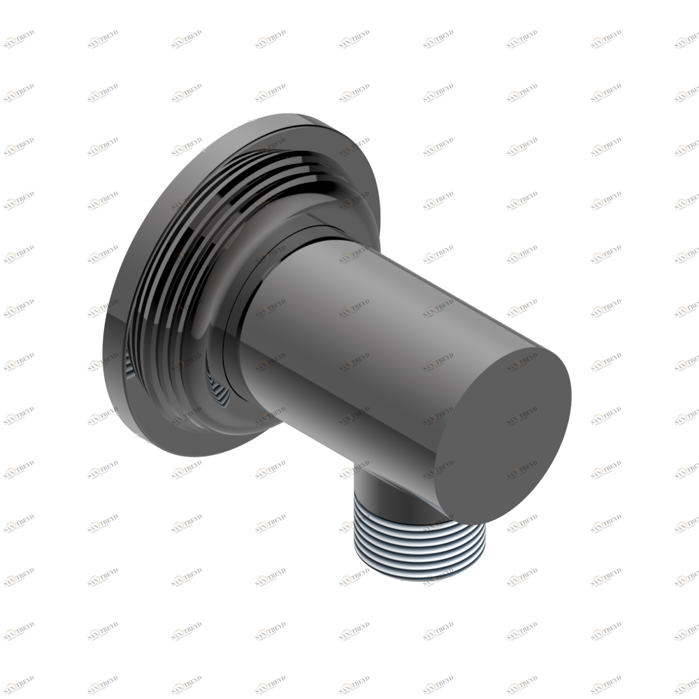 U9K-53E Вывод 1/2" встраиваемый в стену Thg-paris Grand central с металлическими ручками-крестиками Matt graphite PVD U9K-53E CAT.F