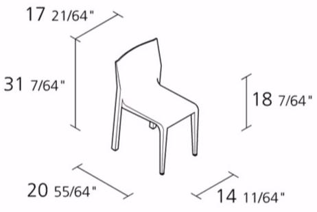 Alias Штабелируемый деревянный стул Laleggera sun-id-1393549 - Вид №11